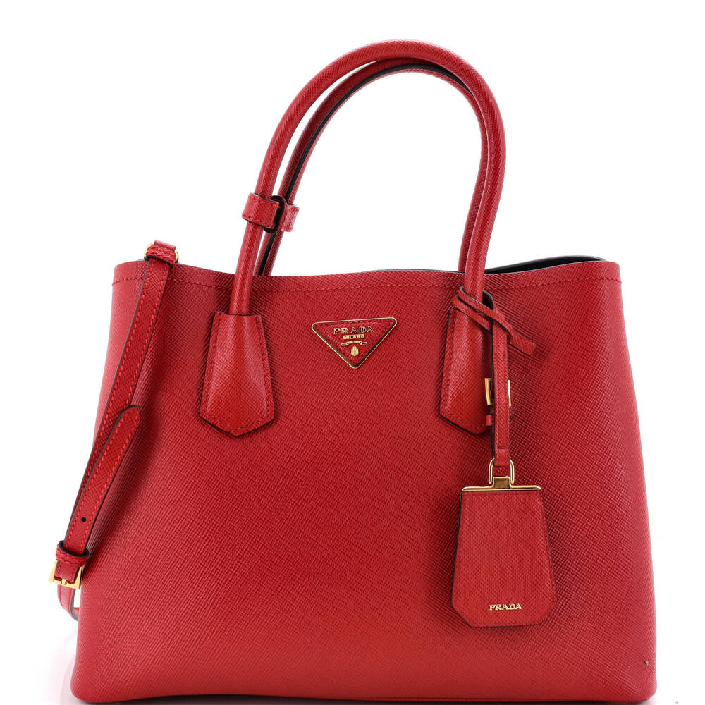 Prada Medium Cuir Double Tote